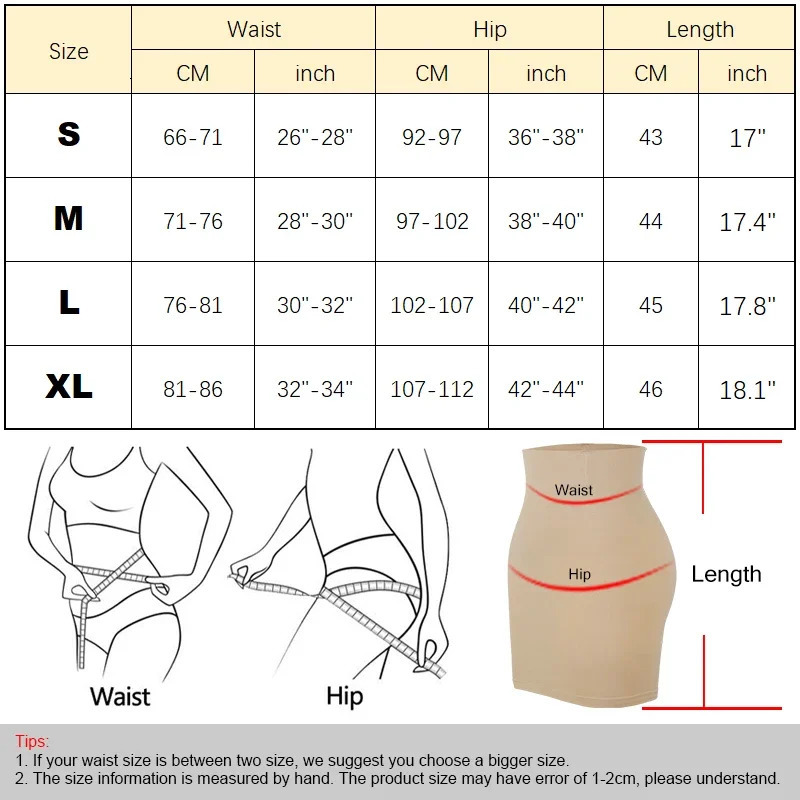 Half Slip Shapewear for Women Under Dresses Built-in Pes High Waist Tummy Control Slips Skirts Butt Lifter Body Shaper Dress 250517