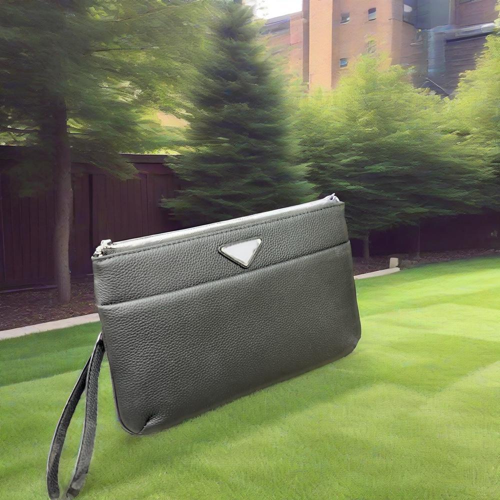 Men's handbag, cowhide letter envelope, men's handbag, fashionable and casual, large capacity grab bag, Instagram style