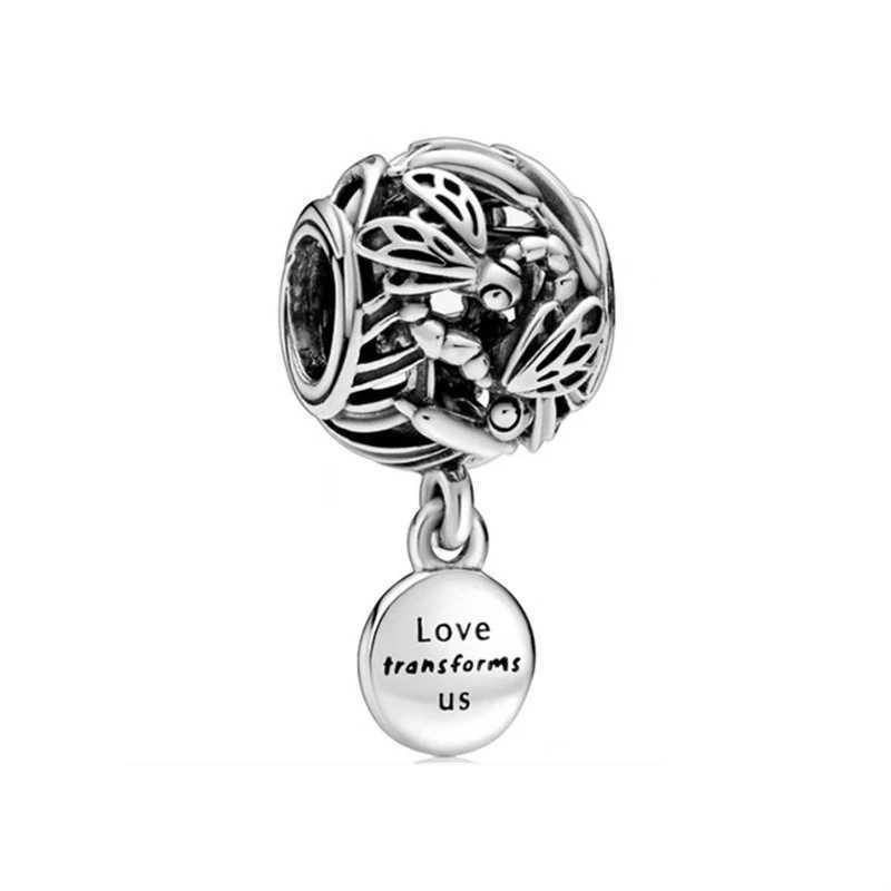 NEW Little House Lantern Heart Clip Crown Dangle Charm Bead Fit Original Pan 925 Sterling Silver Bracelet DIY Jewelry GiftXJ250517
