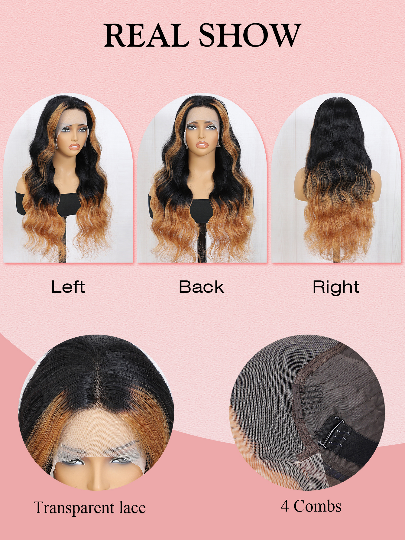 32 inch 13x6 HD lace front wig human hair | Brazilian Raw Virgin Hair 1B/30 women's body wave human hair, free to sew natural