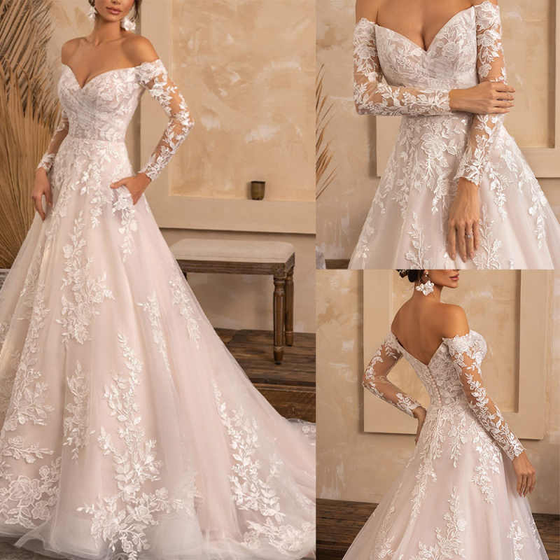 Graceful White Wedding Dress A-Line With Strapless V-Neck Customized Bride Gown Plus Size Special Occasion Vestidos De Novias