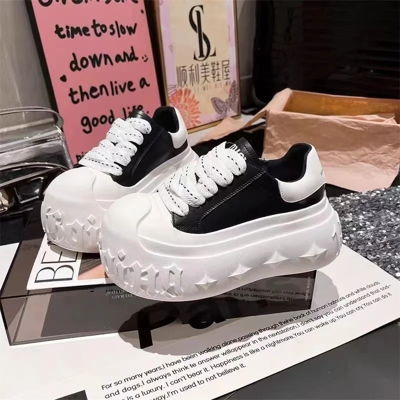 2025 Platform n Shoes Womens Lace-up Canvas Shoes Summer Fashion Casual Board Walking Shoes for Girl Y2k 250515
