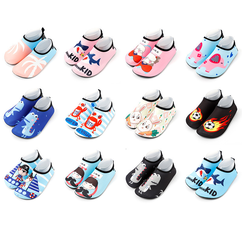 New anti slip soft soled children's beach shoes designer for outdoor water wading, stream tracking, indoor floor fitness, yoga shoes