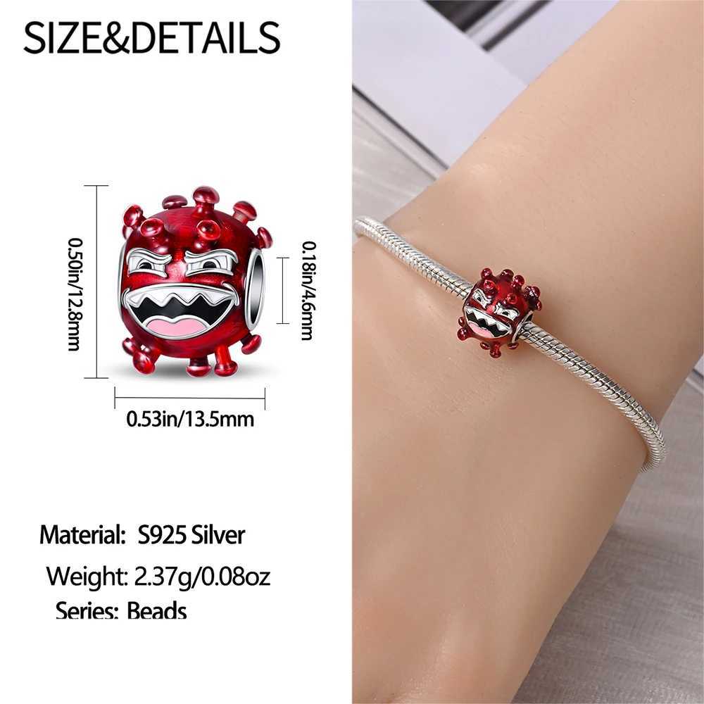 925 Sterling Silver Doctor Nurse Hat ECG Bacteria Pills Medical Kit Teeth Dangle Charm Fit Brand Bracelet Medical jewelryXJ250517