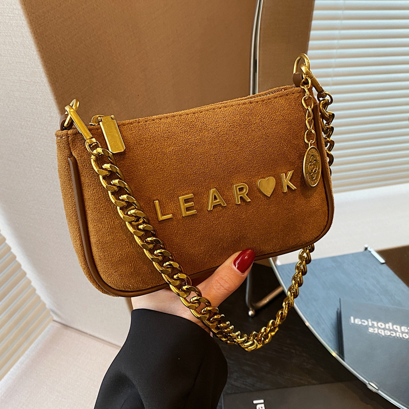 This year's popular for women 2023 new texture chain crossbody fashion autumn and winter single shoulder underarm small square bag