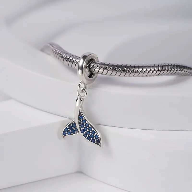 2024 Hot Sale 925 Sterling Silver Conch Penguin Mermaid Dolphin Fish Charms Beads Fit Original Pendant Bracelet DIY Jewelry GiftXJ250517