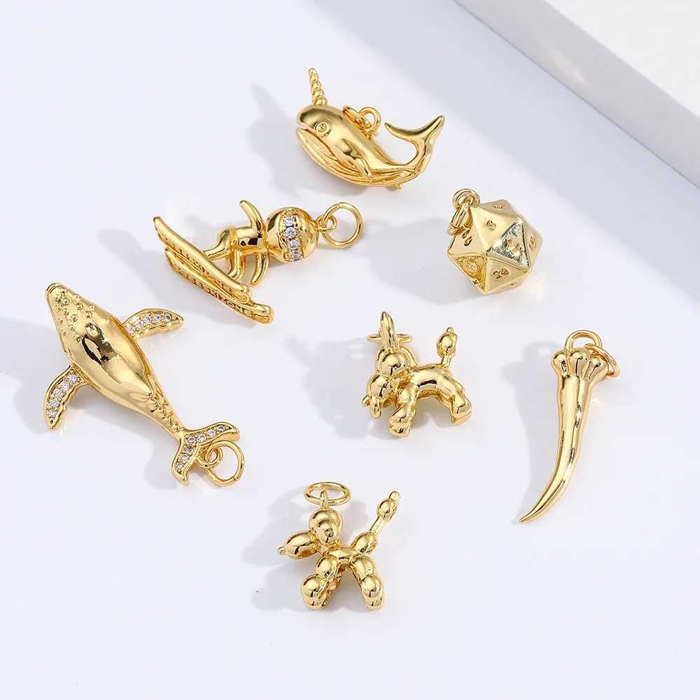 Dog Cat Cute Pet Charms for Jewelry Making Bird Diy pendant Necklace CZ Make Jewelry AccoriesXJ250517