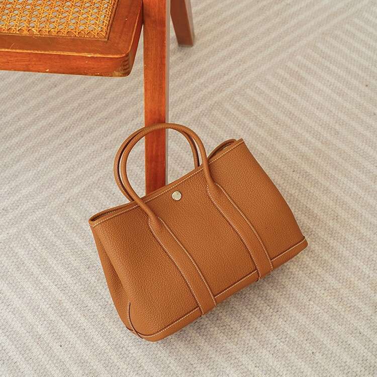 Tote Bag Craftsmanship New Garden Genuine Leather Cowhide Women S Single Shoulder Diagonal Cross Tote Versatile Handbag Shopping Bag KQ