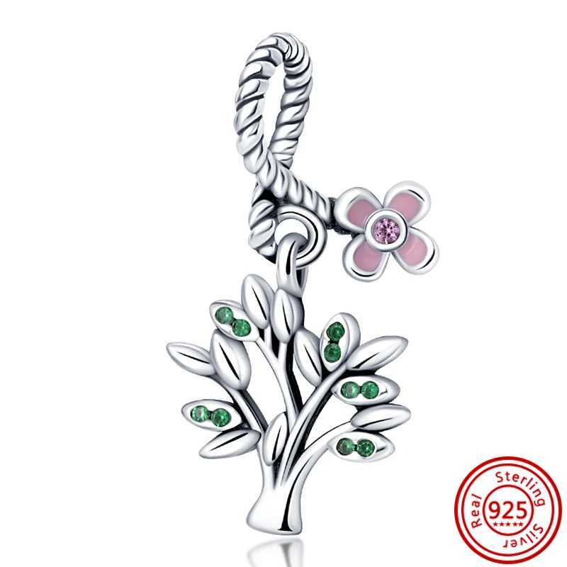 925 Silver Sparkling Rainbow Flower Starfish Moon Elephant Mothers Day Gift Pendant Beads Fit Pantaro Charms Bracelet JewelryXJ250517