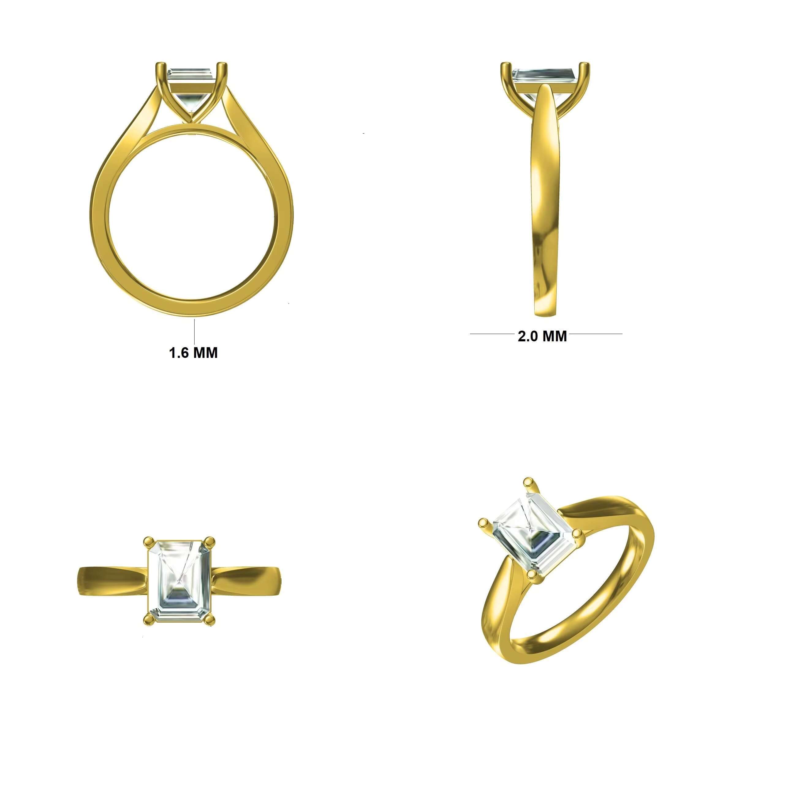 1.00Ct-6.00Ct Oval Lab Created Diamond Moissanite Engagement Ring in Solid Gold or Sterling Silver Wholesale OEM