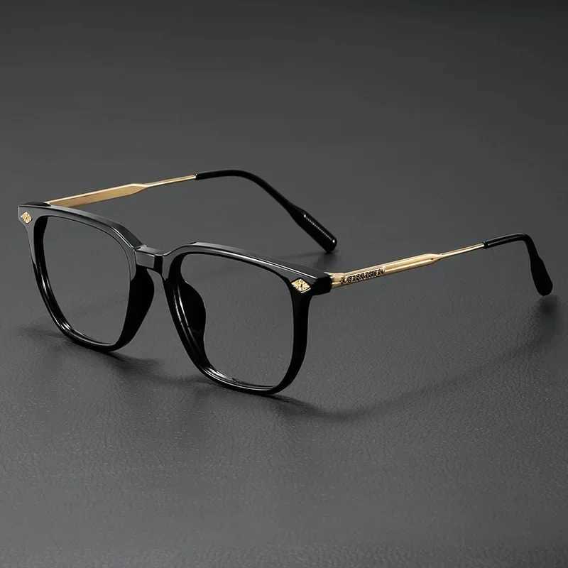 Fashion Optical Glasses Frame Women Anti Blue Light Men Business Large Square Eyeglasses Vintage Prescription EyewearXJ250516
