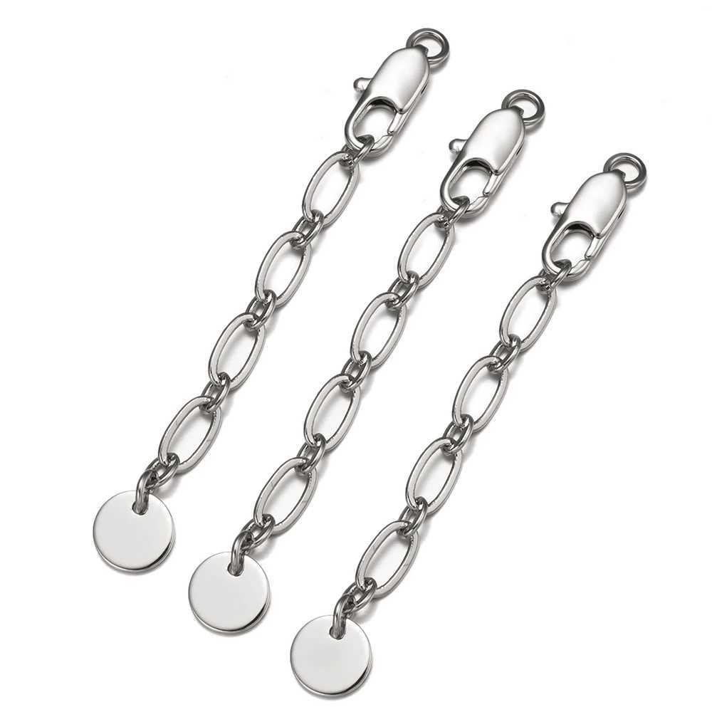 2pcs/Lot Extension Tail Chain With Lobster Clasps Connectors For DIY Bracelets Necklaces Jewelry Making Supplies AccoriesXJ250517