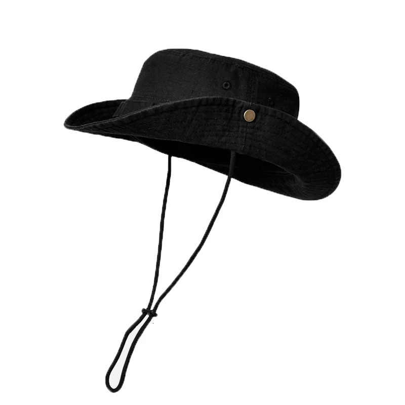 Xinbaoguan 100% Cotton Summer All Breathable Sunshade and Sunscreen Hat Japanese Sun Washed Cowboy Fisherman 250517