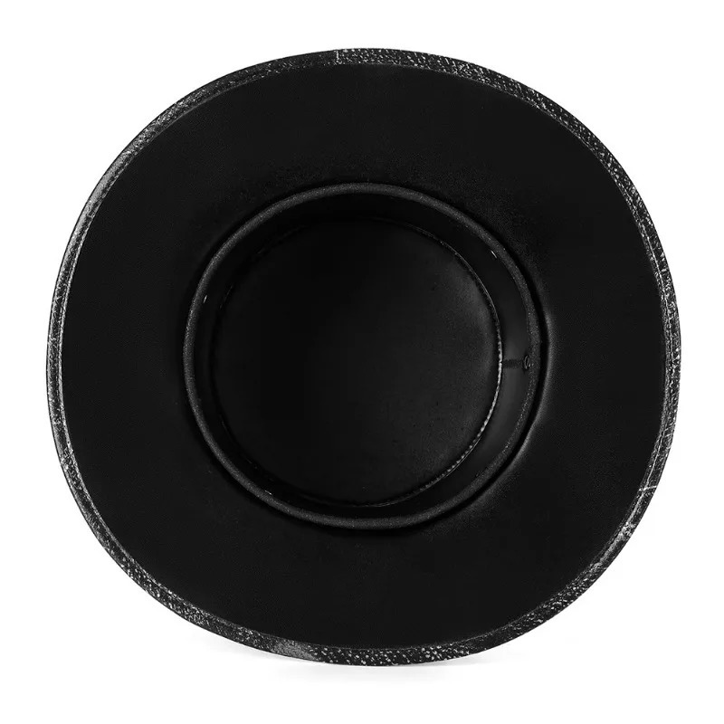 Vintage steampunk mens hat with top hat steampunk leather bowler hat halloween top hat gothic rave nightclub 250516