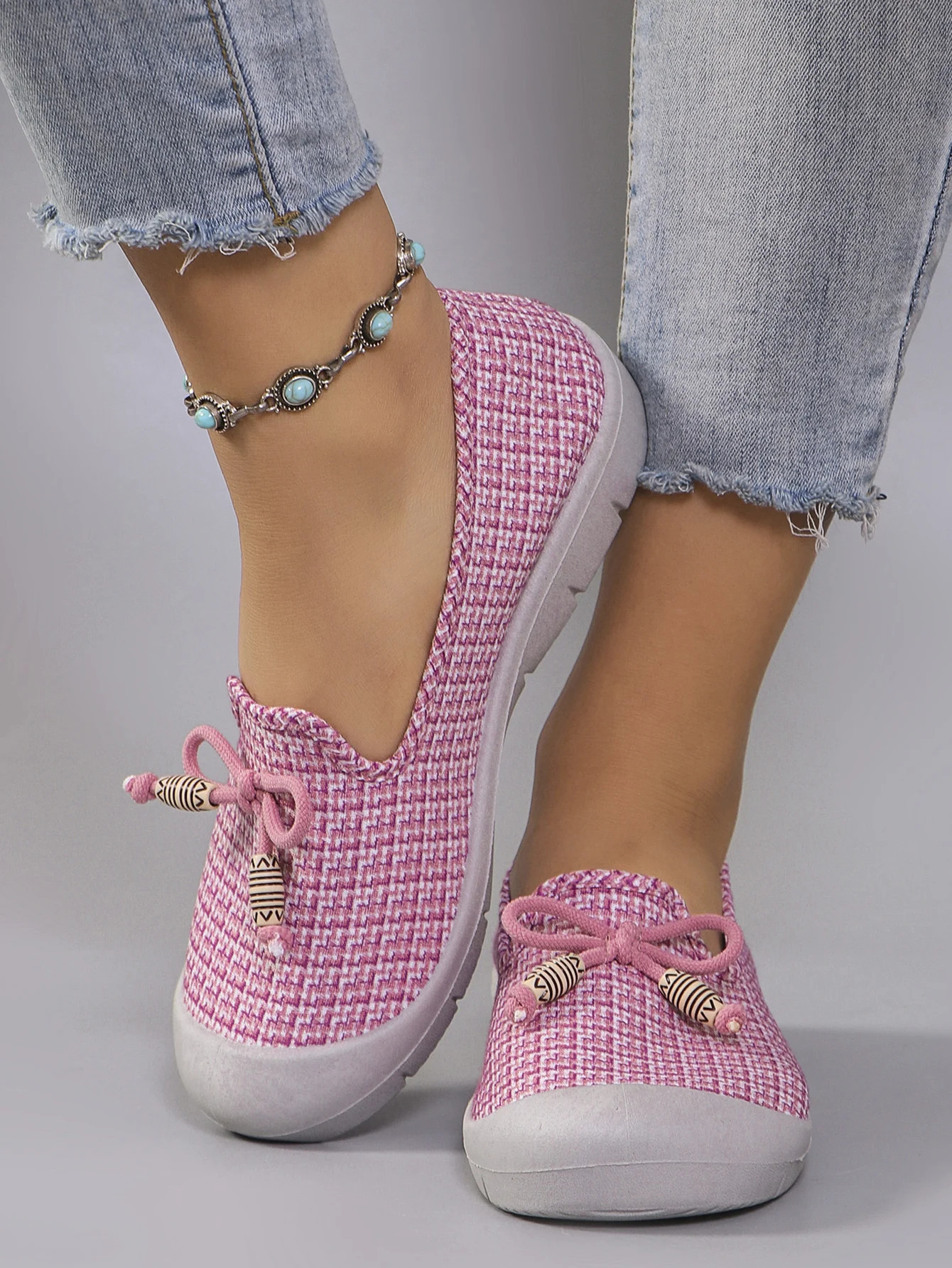 Spring Womens Casual Sports Shoes Comfortable Breathable Lightweight Wear resistant Lazy Shoes Soft soled Flat Shoes 250515