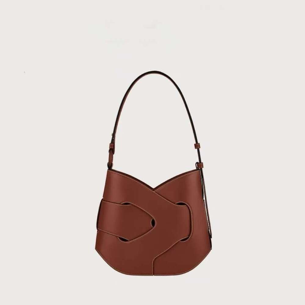 New women's shoulder bag designer handbag woven knot bag with leather high-end feel Daily travel