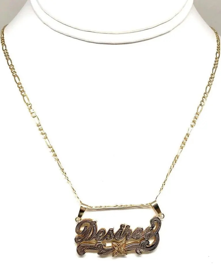 Personalized Name Necklace for Women 18K Double Gold Plated Stainless Steel Jewelry Customized Pendant with Star Gift 250410