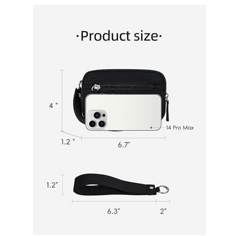 New Arrival Cartoon Cute Korean Style Mini Fashion Women's Wristlet Wallet Nylon Quilted Wallet Phone Pouch