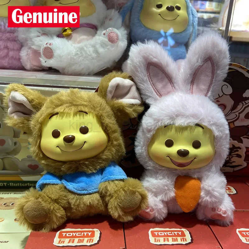Disney Genuine Miniso Winnie The Pooh Naughty Party Blind Box Plush Anime Figure Pendant Doll Decor Key Chain Children Girl Gift Toy W250517