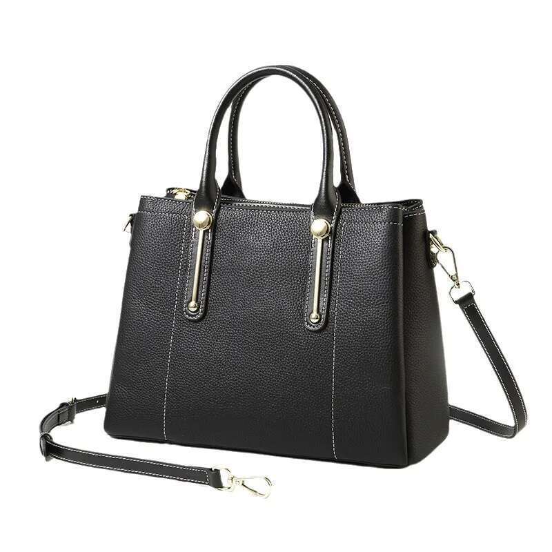 Middle-Aged Mother's Women 2025 Top-Tier Cowhide Handbag Genuine Leather Women's Crossbody Commuting Designer Bag