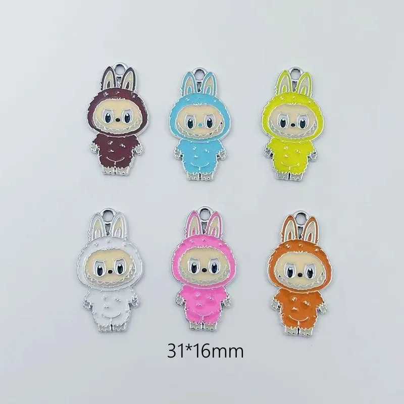 10pcs Cartoon Anime Charm for Jewelry Making Enamel Necklace Bracelet Pendant Diy Accories Making Metal PlatedXJ250517