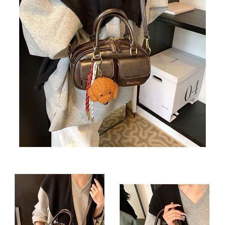 free shipping clutch bags shanell bag new fashion Pillow bag mini bag crossbody bag stylish bowling cross body bag brown