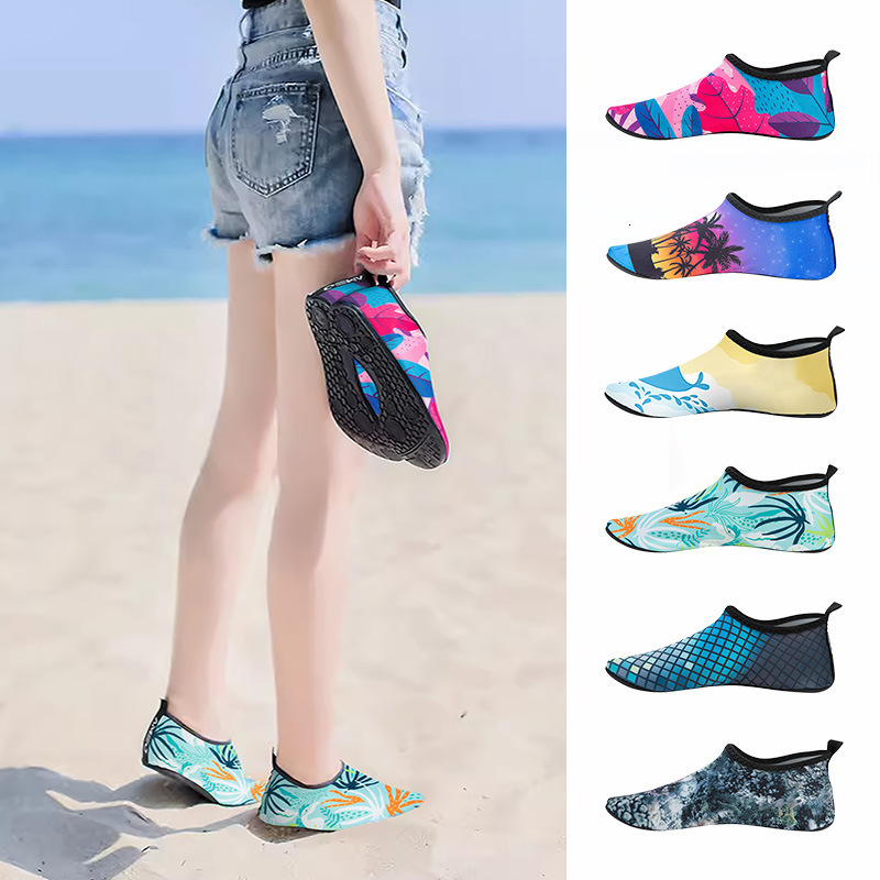 Beach Men's and Women's Adult Snorkeling Socks Designer Anti slip Soft Bottom Quick drying Sand proof Diving Yoga Shoes