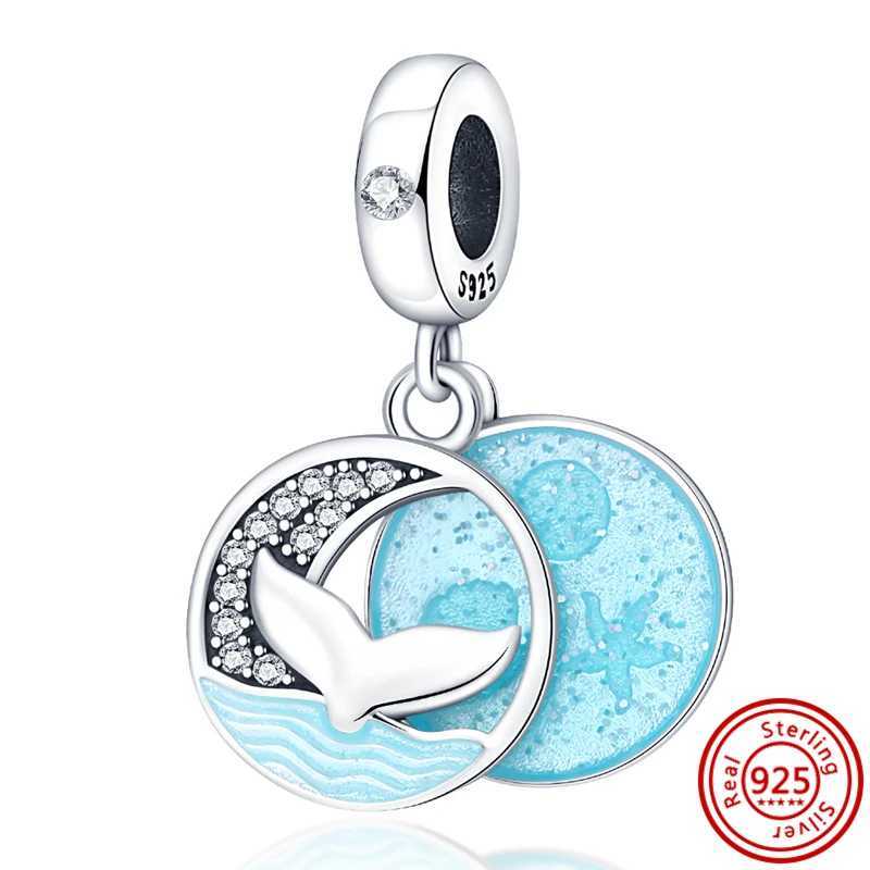 925 Silver Sparkling Rainbow Flower Starfish Moon Elephant Mothers Day Gift Pendant Beads Fit Pantaro Charms Bracelet JewelryXJ250517