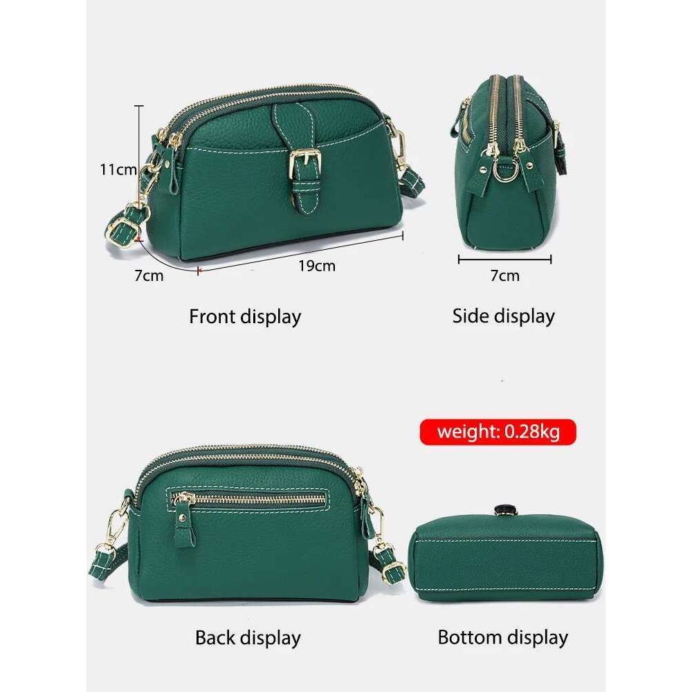 Zency Women Wristlets Bags Female Purse 100% Genuine Leather High Quality Small Large Capacity Crossbody Phone Bag
