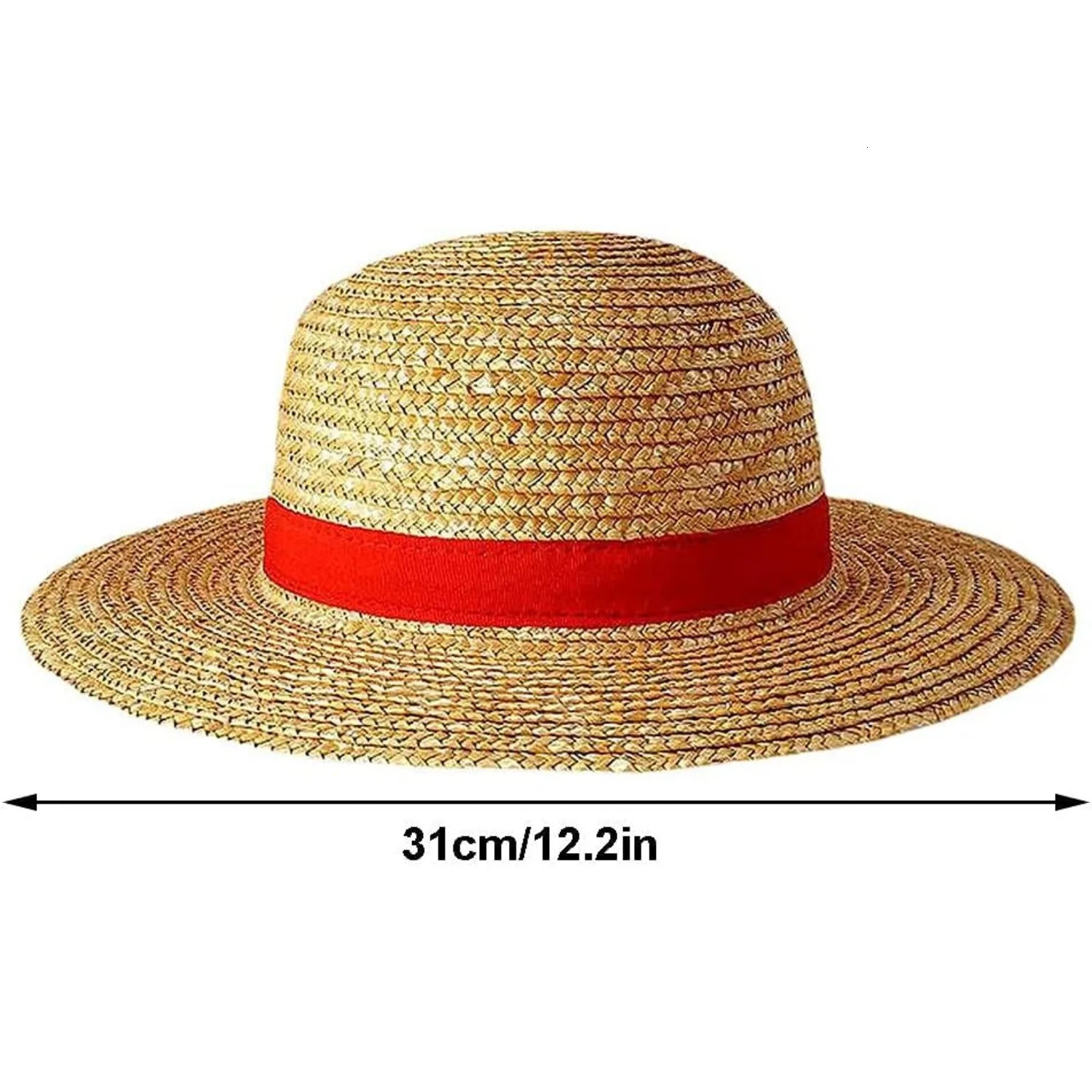 Straw Hat for Men Women Multifunctional Luffy Cosplay with String Sun Beach Party Travel Performance Costume 250517