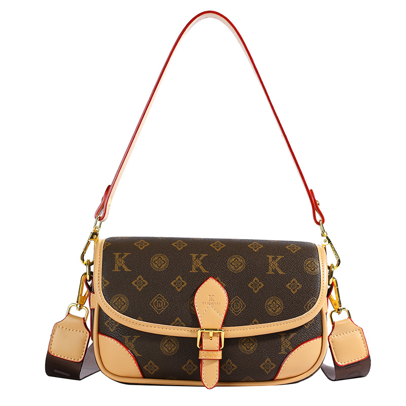 Free shipping Designer-Designed Crossbody Bag - Compact Geometric Print Shoulder Purse, Boho Chic Mini Tote