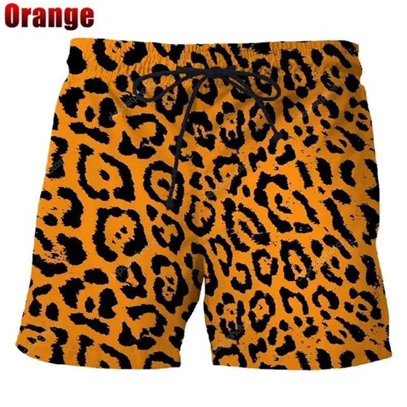 Classic Colorful Leopard Shorts Men Summer Beach Short Pants Hawaii Beach Swimming Pants Swim Trunks Women Cool Ice Shorts Z250513