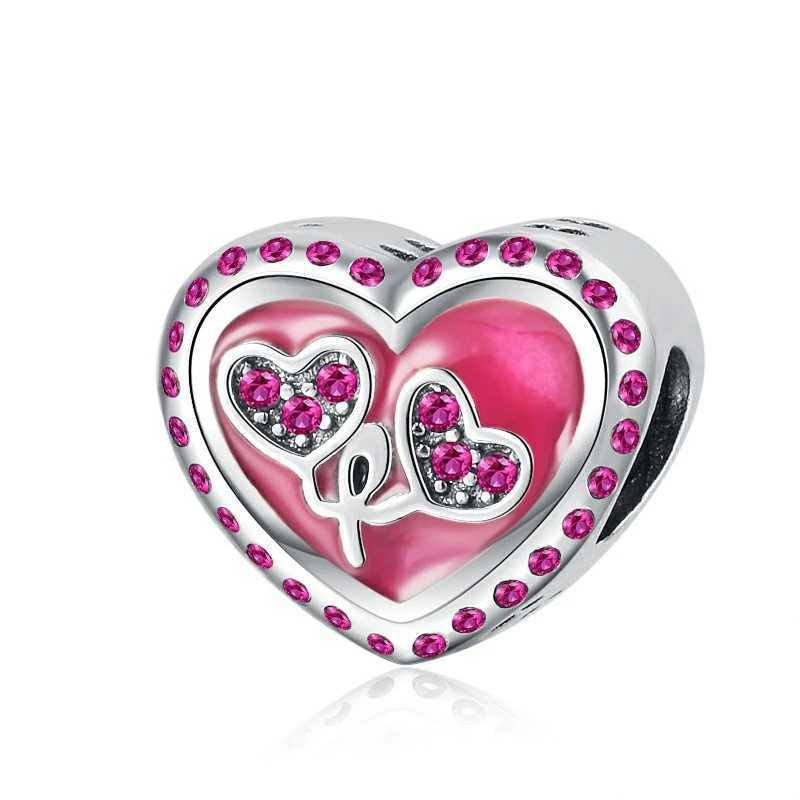 Pink Rose Enamel Flowers Mle Peony Tulip Beads Fit Original 925 Sterling Silver Pan Bracelet Women DIY Charm Jewelry GiftXJ250517