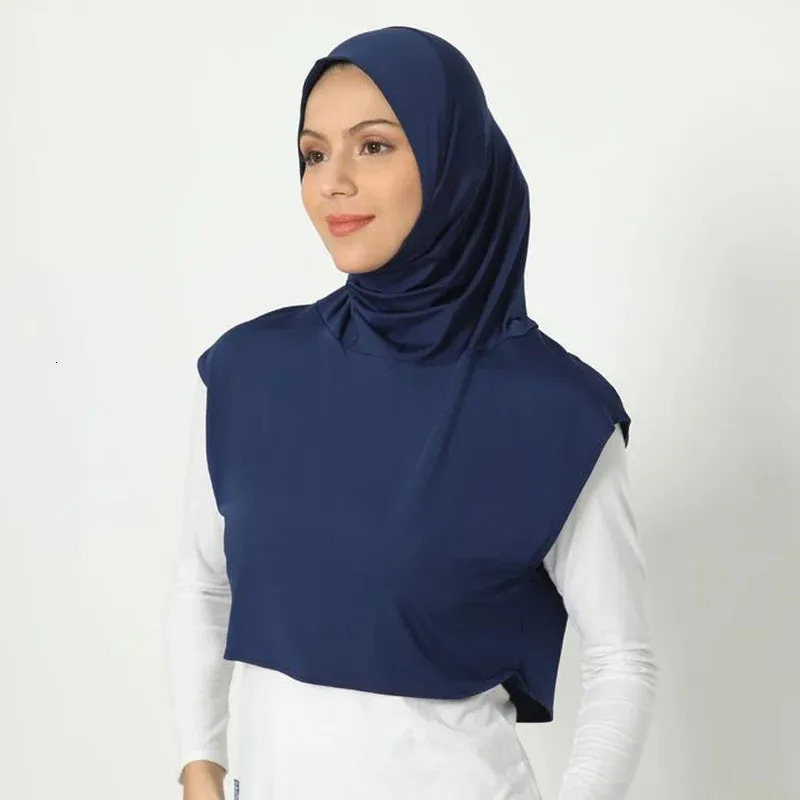 Muslim Sport Modal Hijab Abaya Hijabs For Woman Abayas Women Jersey Islamic Head Scarf Turbans Silk Turban Instant Wrap 250517