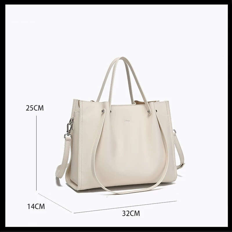 Tote Bag New Large Capacity Tote Shoulder Premium Soft Leather Korean Women S Shopping Bag KQ