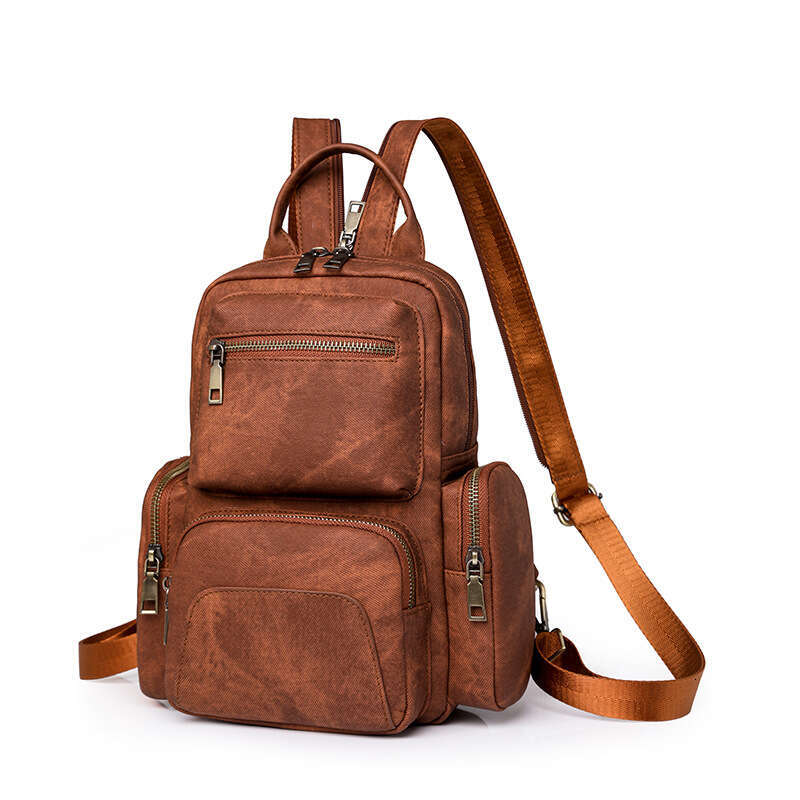 Handbag PU Small Outdoor Leisure Travel Chest Bag New Dual-Purpose Women's Backpack