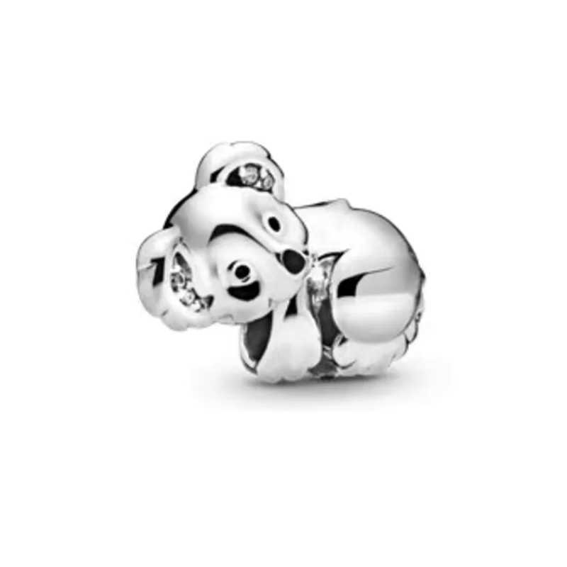 DIY Charm Jewelry New Animal Series Dragon Cat Dog Owl Koala Horse Dangle Bead Fit Original 925 Sterling Silver BraceletXJ250517