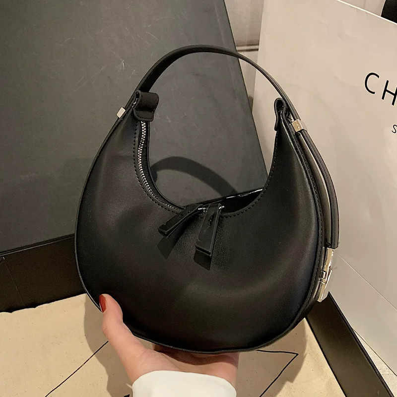 Silver Womens Bags Casual Armpit Shoulder Bag Hand-held Dumpling Bag Handbags and Purse Ladies Hobos 250516