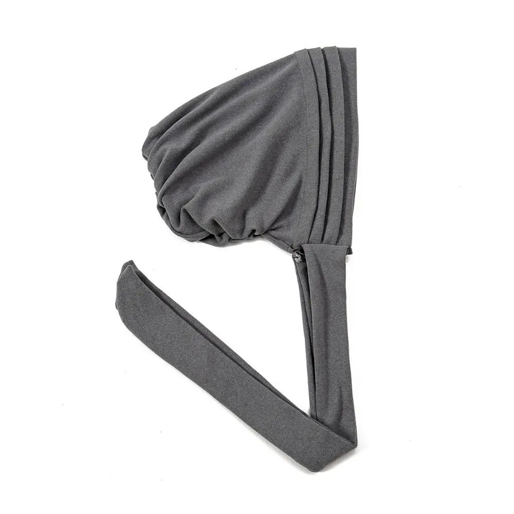 PreTied Muslim Women Hijab Bonnet Pleated Ruffle Turban Chemo Cap Underscarf Hair Loss Hat Islamic Cancer Headwear Scarf Mujer 250517