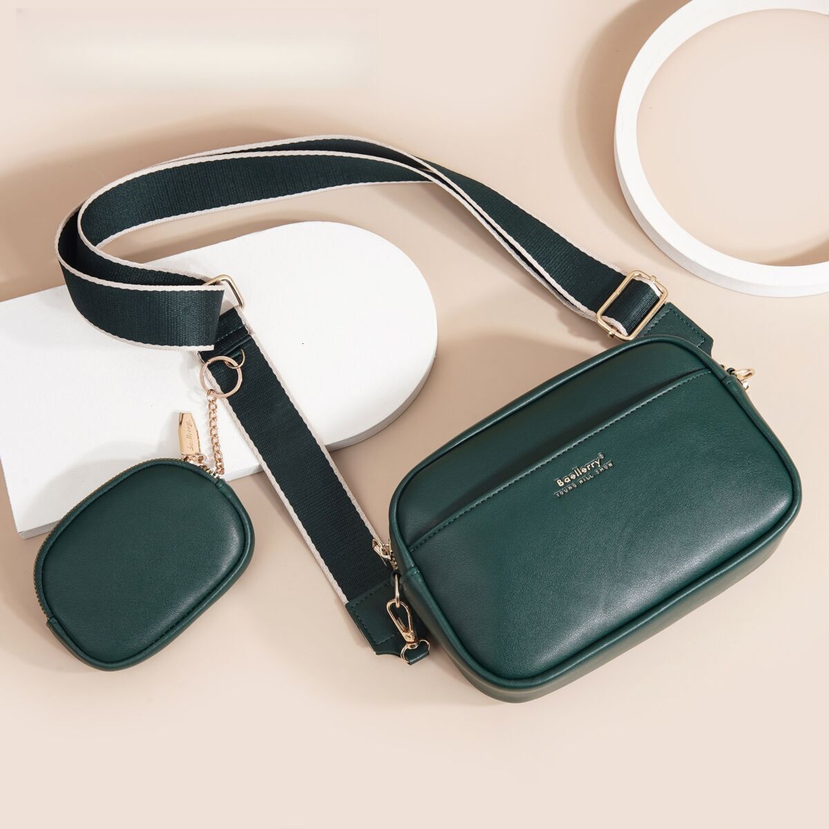 2025 Designer Fashion Casual PU Square Large Capacity Crossbody Women's Premium Single Shoulder Mobile Small Bag