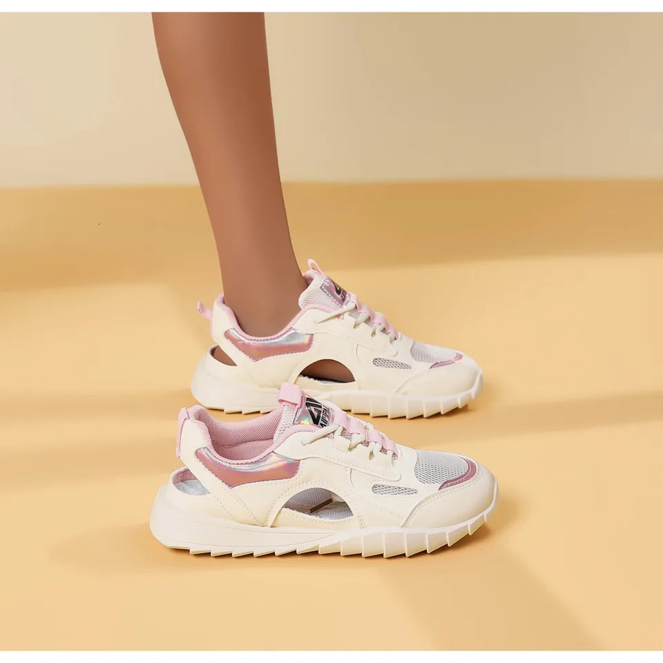 Womens Breathable Thick-Sole Casual Sneakers Durable Outdoor Running/Walking Shoes with Fashion n for Gym Daily Wear 250515