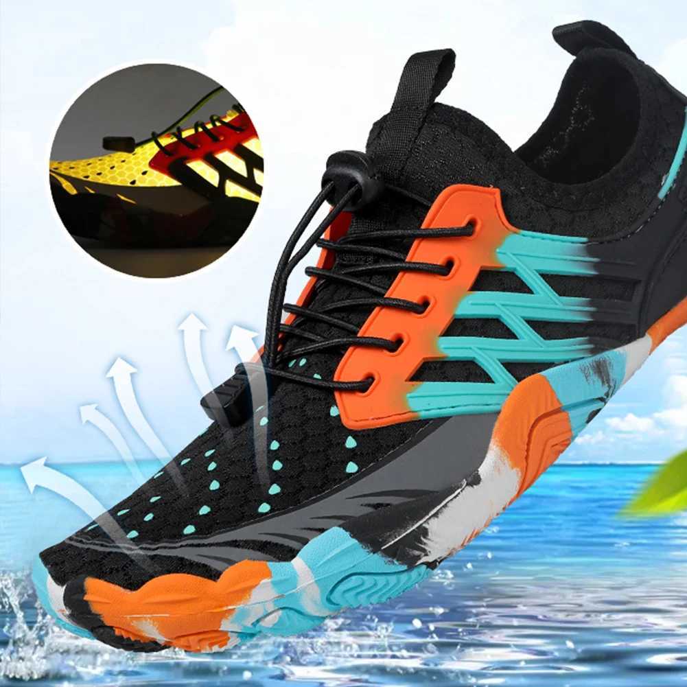 Water Shoes Lightweight Aqua Shoes Non-slip Fitness Shoes Barefoot Beach Shoes Breathable Quick Drying for Outdoor Beach W250517