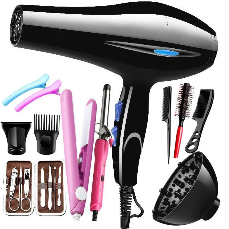 Hair Dryer 2200W Professional Powerful Hair Dryer Fast Heating And Cold Adjustment Ionic Air Blow Dryer with Air Collecting 250515