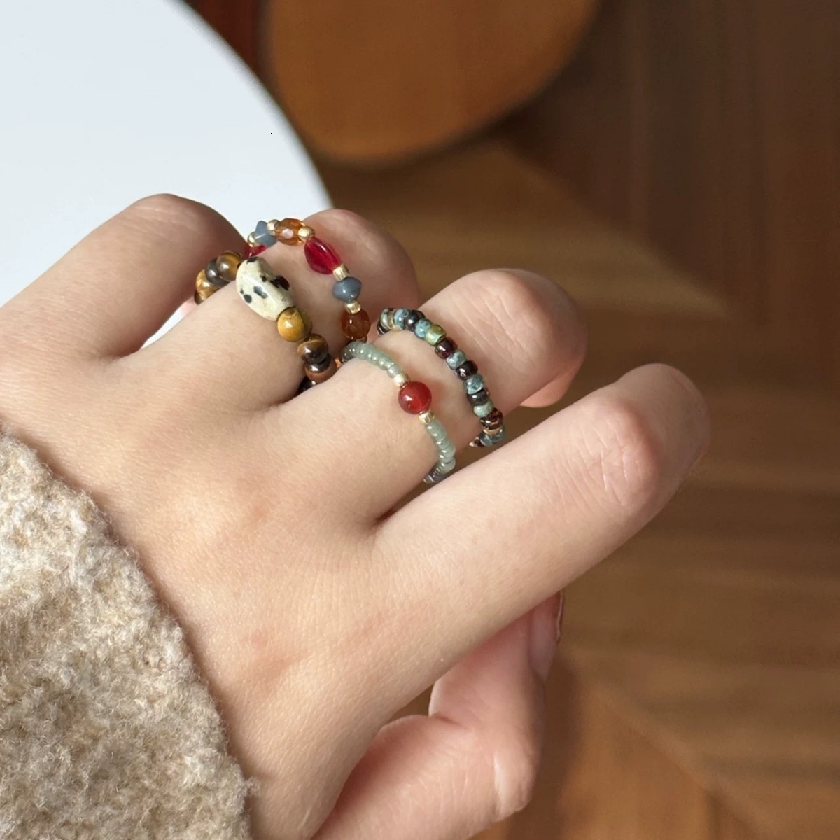 Arrived Stacking Engagement Band Rings For Women Plain Micro Paved 5A CZ Mix Color Multi Pieces Stack Full Finger Jewelry 250106