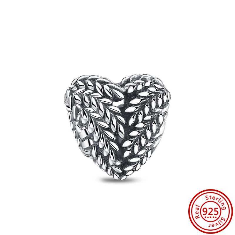 Hot Sale 925 Sterling Silver P Print Feather Angel Wings Charms Beads Fit Original Pantaro Bracelet Bangle Jewelry MakingXJ250517