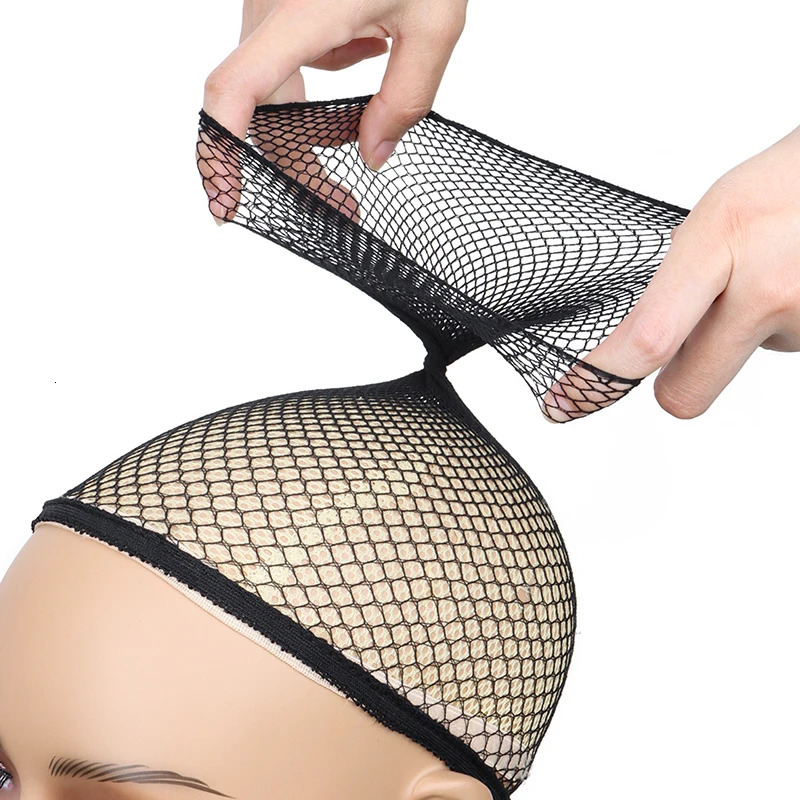 5 Pcs/Pack Stretchable Elastic Hairnets Fashion Mesh Weaving Wigs Cap For Women Making Wig Tools 250513