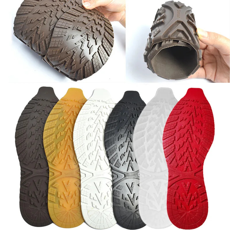 1 Pair Cuttable Rubber Sole Stickers Non-Slip Shoe Soles Wear Resistant Shoes Soles Pads Replaceable Sneakers Outsole Protector 250515