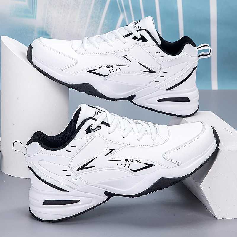 Thick Sole Versatile Clunky Sneaker for Men 2024 New Trend Mesh Lace Up Breathable Casual Sports Shoes Increased Soft SolesXJ250517