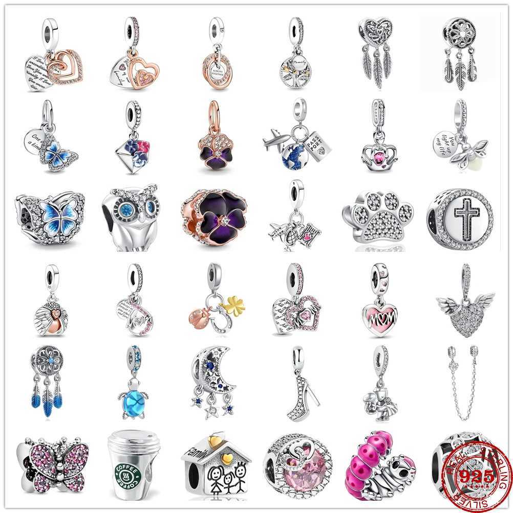 New 925 Sterling Silver Pendants DIY beads Family life tree Pendant Charms Fit Original Pendant Charm Bracelet JewelryXJ250517