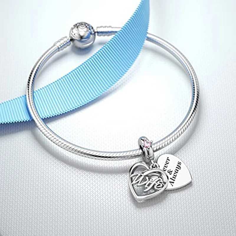 2024 New 925 Sterling Silver Mom Wife Sisters Family Pendant Bead Diy Fit Original Pendant Charm Bracelet Necklace Women JewelryXJ250517